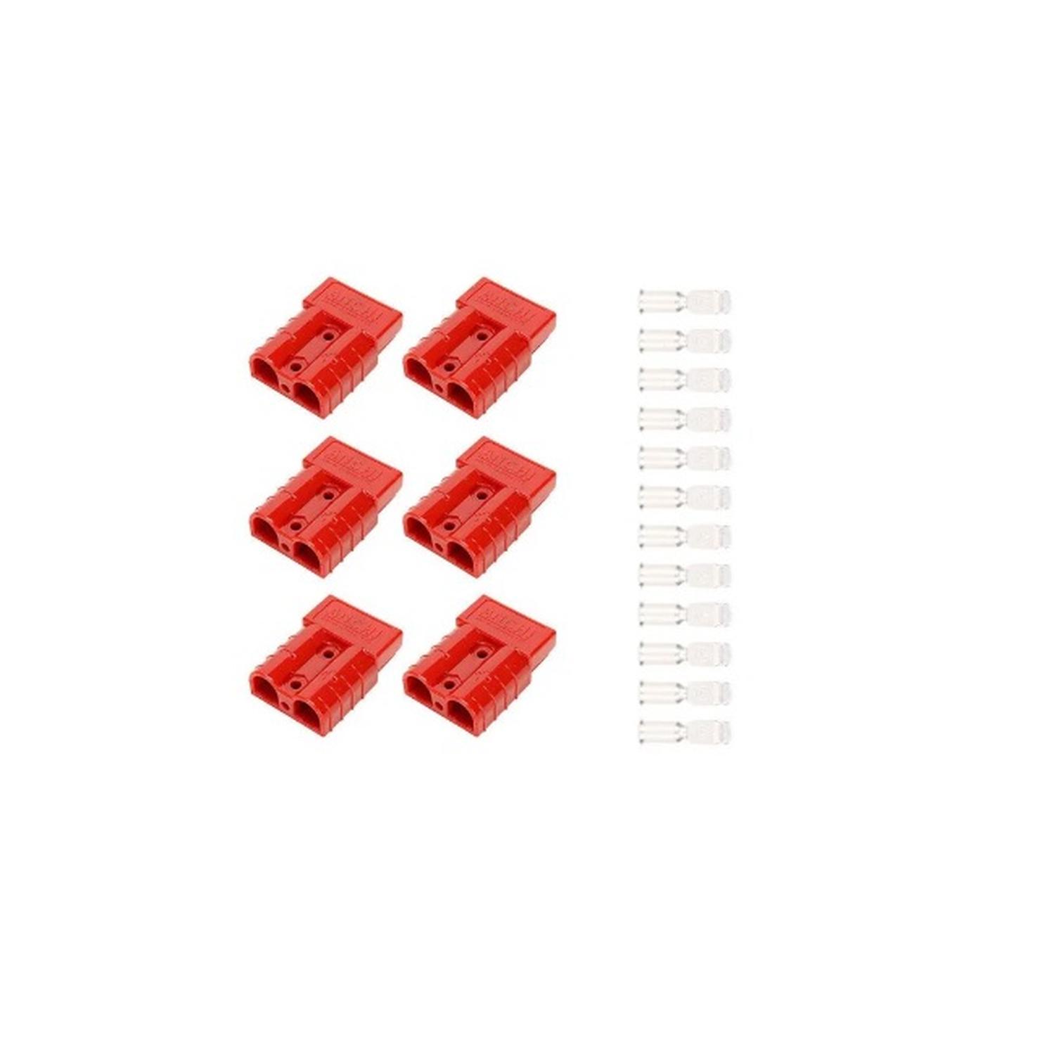 Conector Anderson para Baterías 50A Color Rojo - Imagen 4