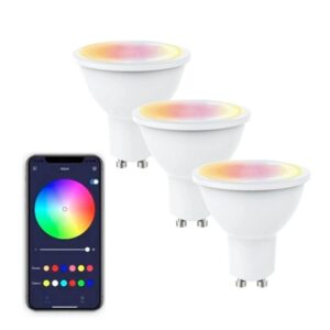 Pack 3 Ampolletas Smart Wifi GU10 5w