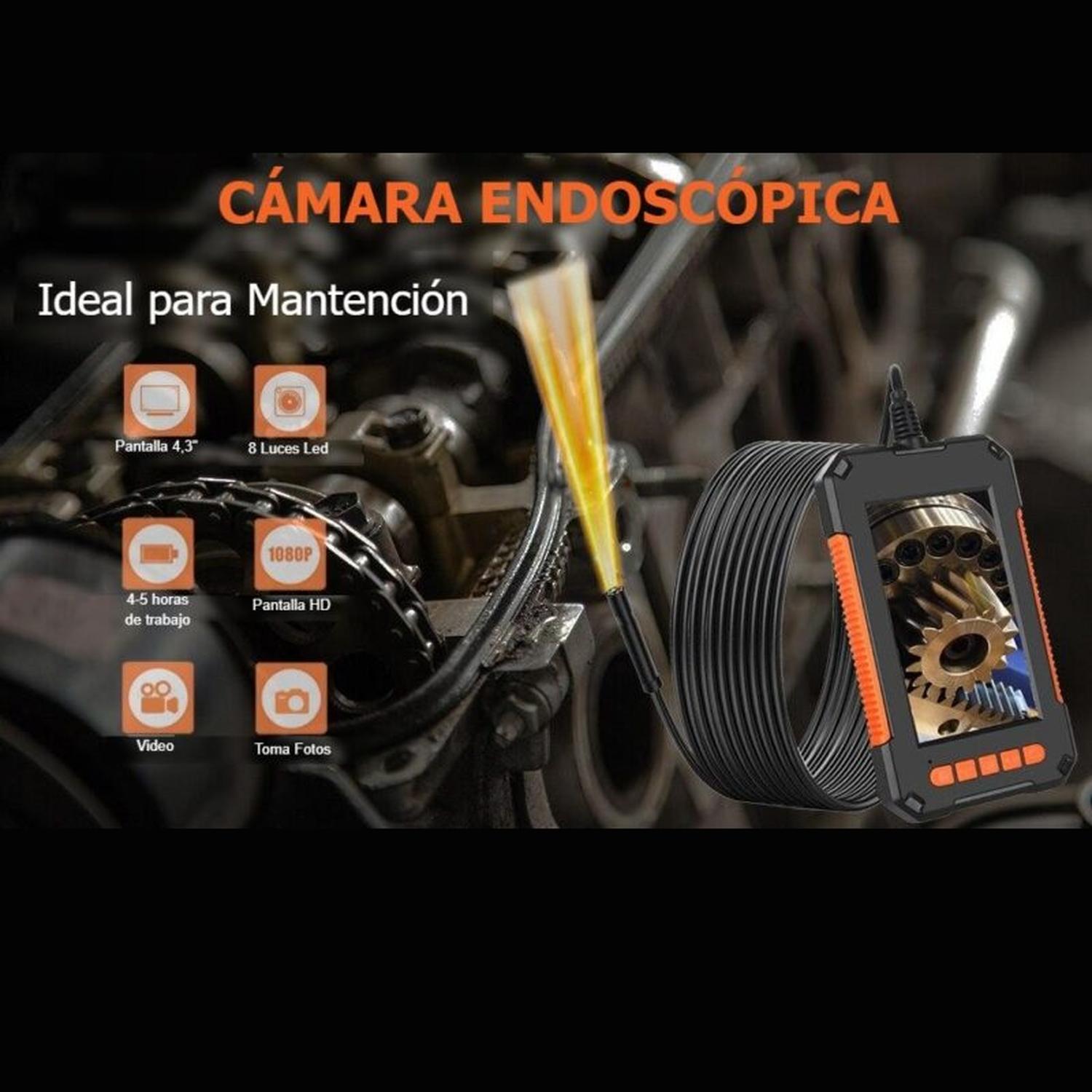 Cámara de inspección HD Pantalla Color 10 mts - Imagen 2