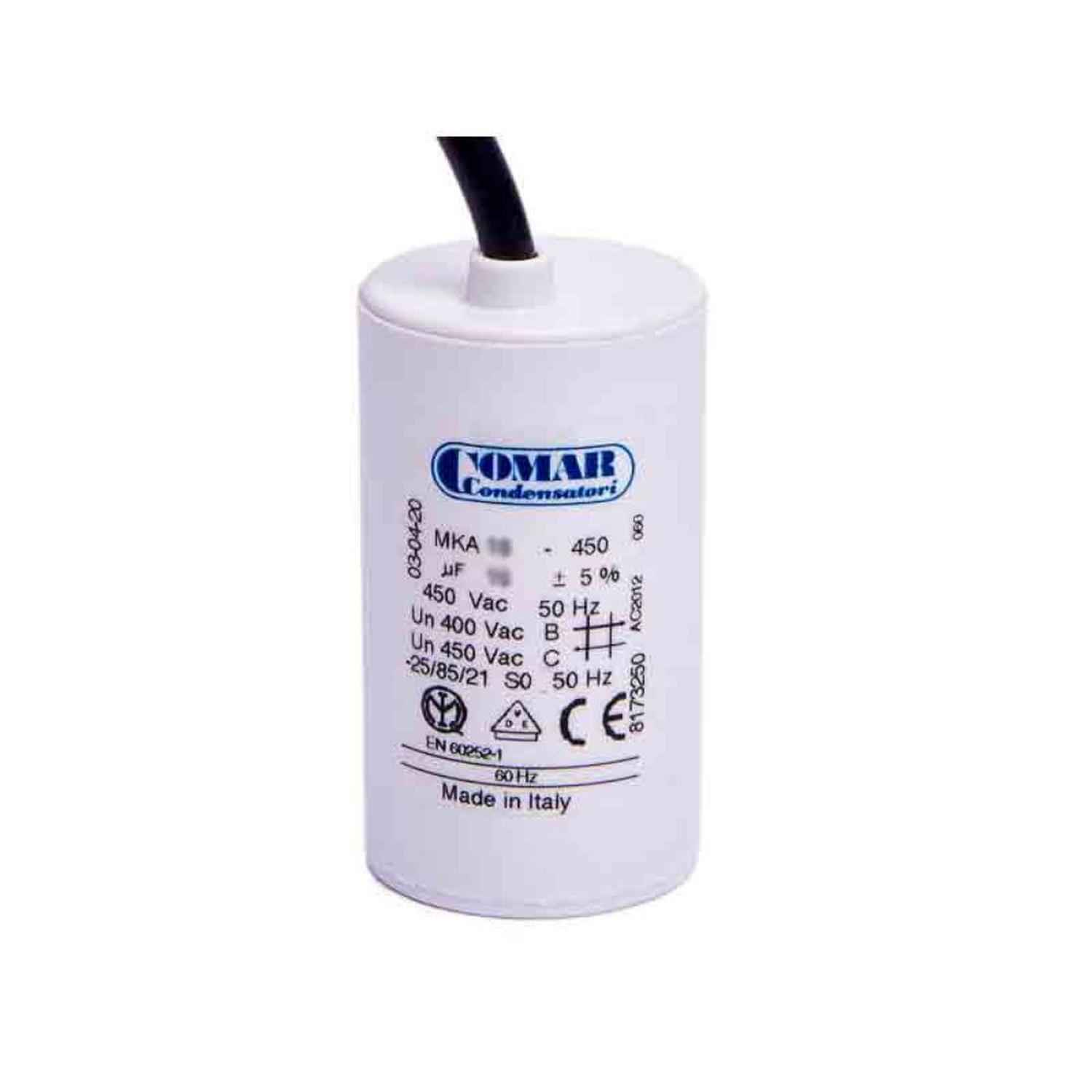 Condensador Permanente 10 uF Con Cable