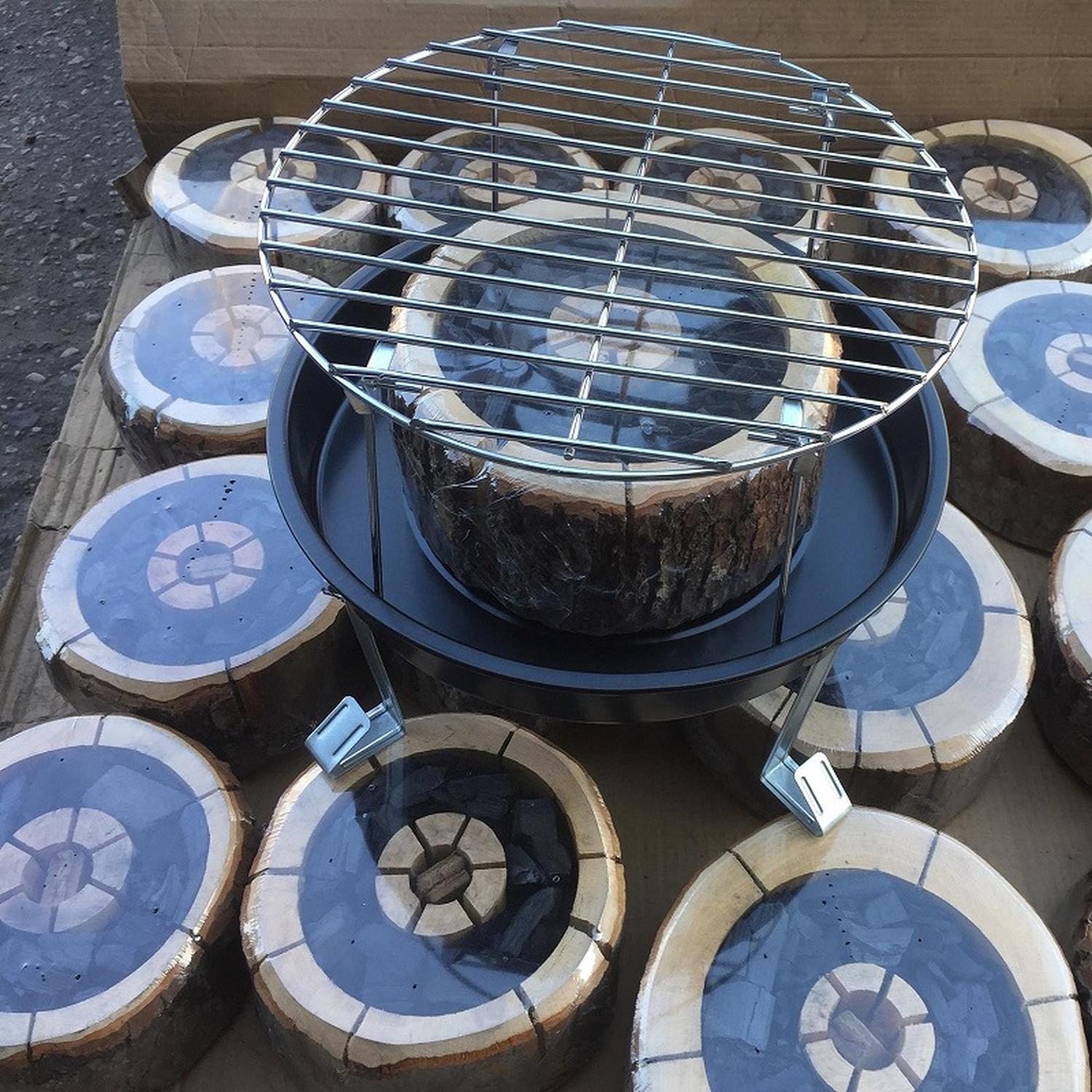 Carbón Brasero Portatil Ecogrill Parrilla Vikinga - Imagen 3