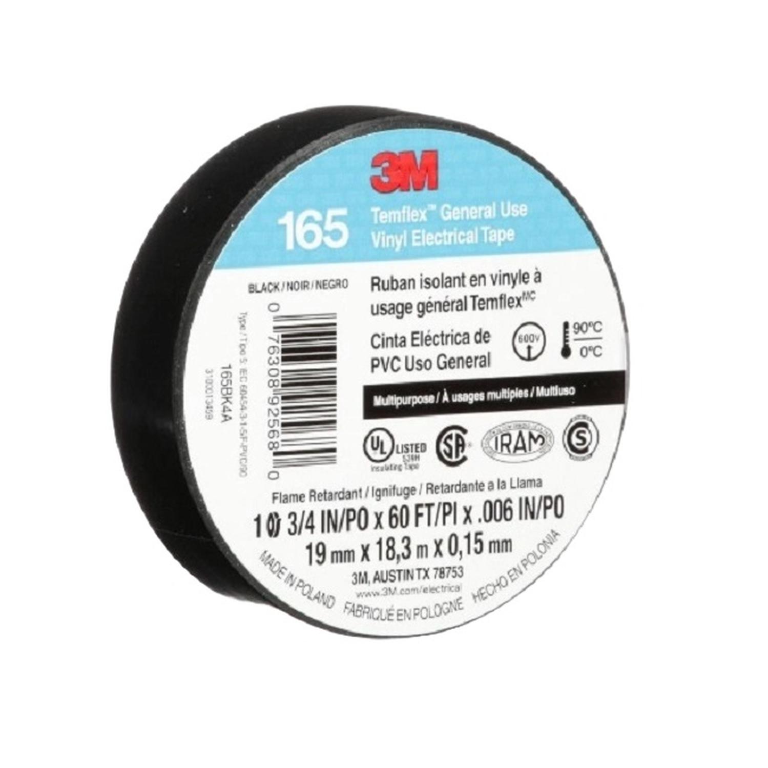 Cinta Eléctrica de PVC 3M™ Temflex™ 165