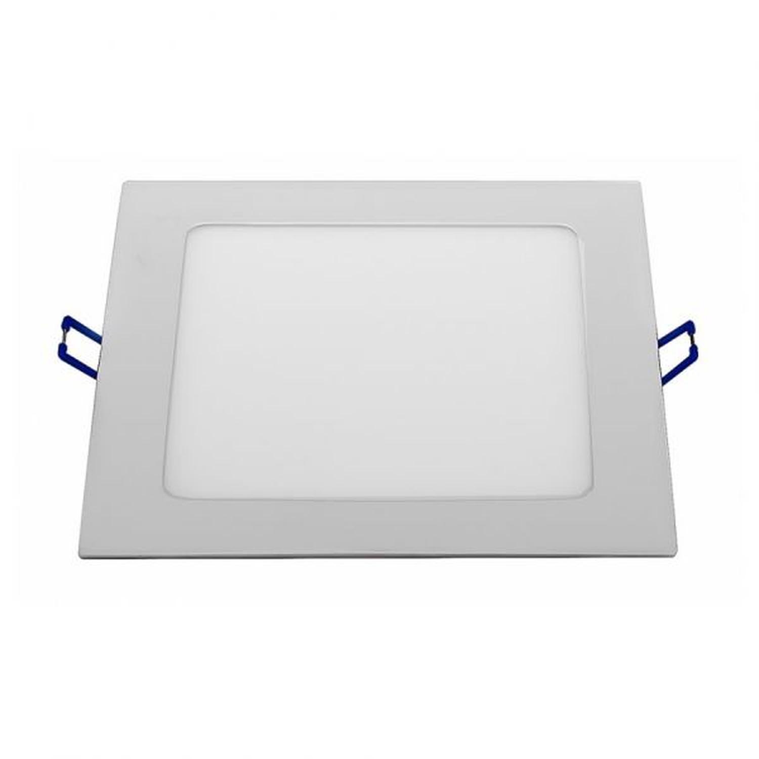 Panel Led Cuadrado Embutido 18w Luz Cálida color 3000k
