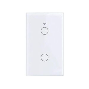 Interruptor inteligente Wifi Touch Blanco Doble