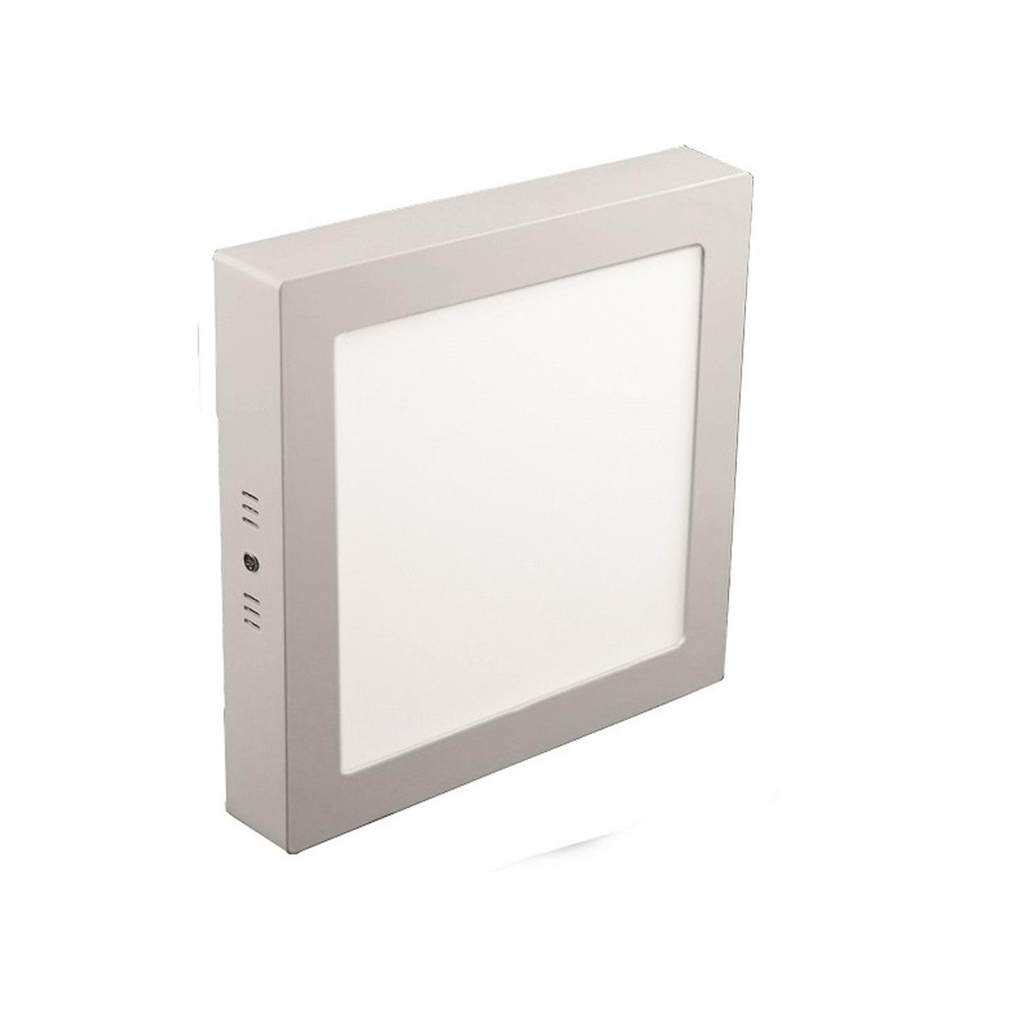 Panel Led Cuadrado Sobrepuesto 18w Luz Fria color 6000k
