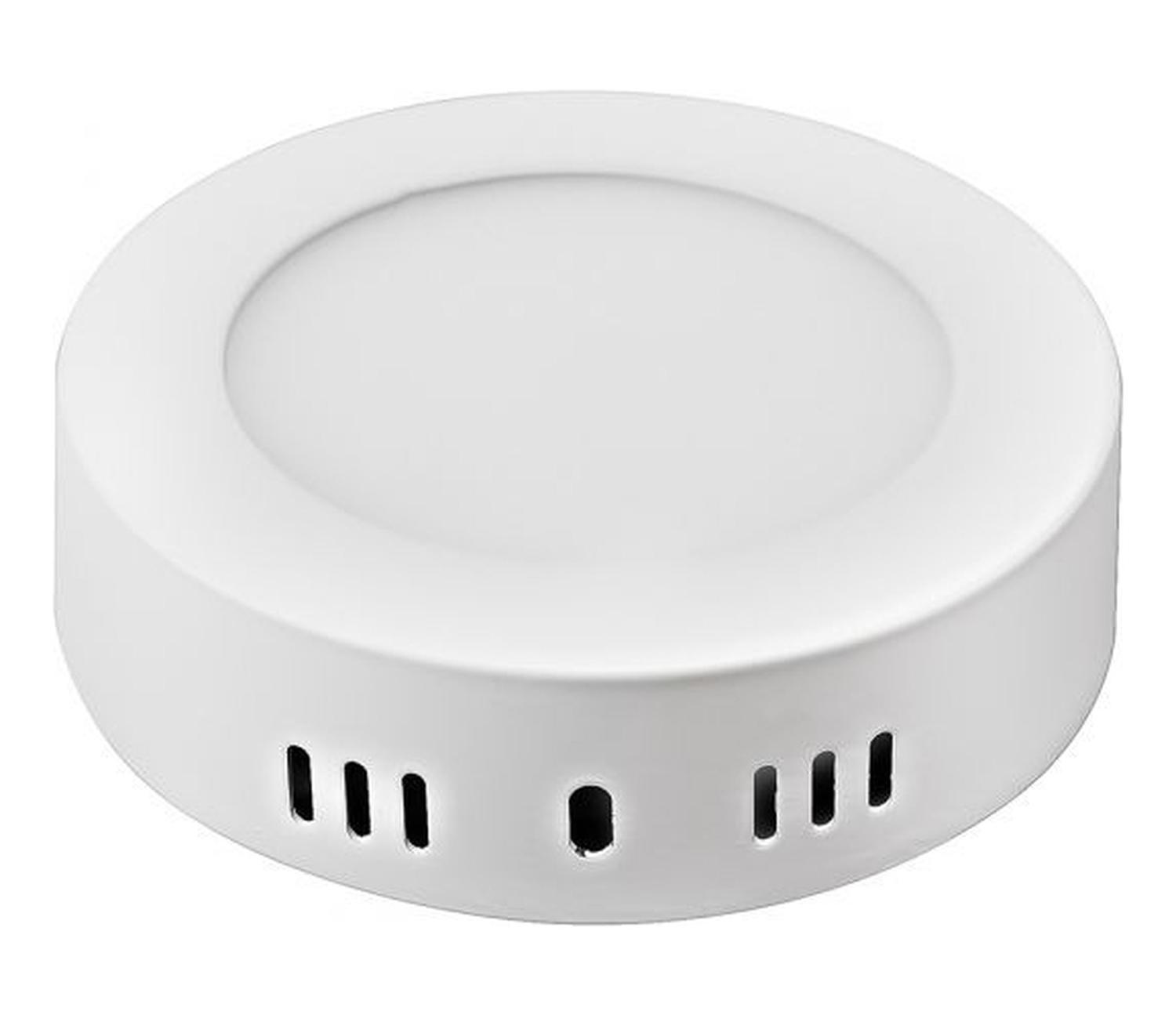 Panel Led Circular Sobrepuesto 18w Luz Fria Color 6000k