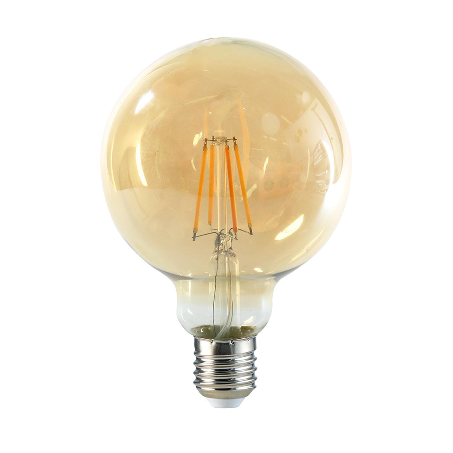 Ampolleta Led Bright Classic Vintage G95 6W Luz Blanca Cálida 3000K