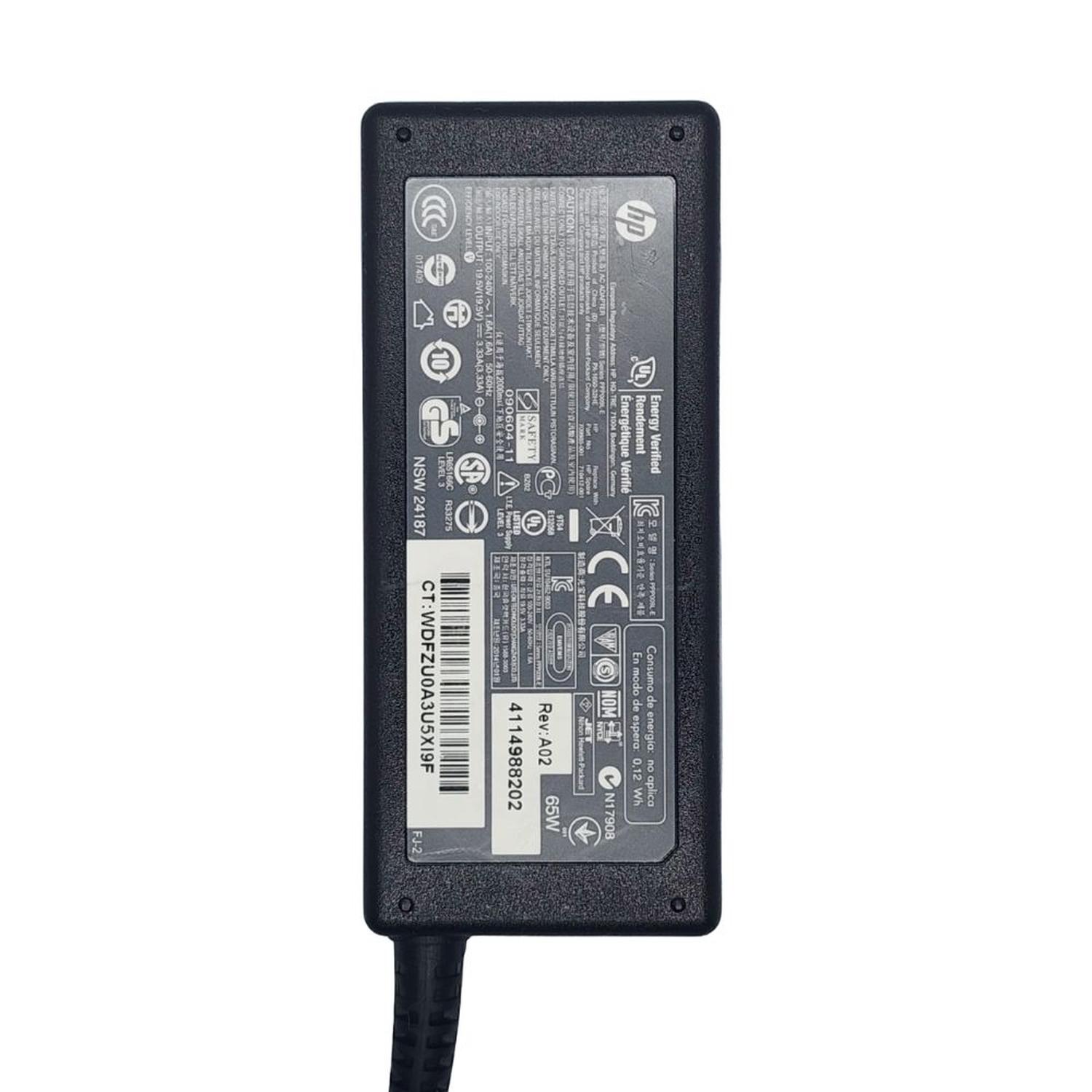 Cargador HP Punta Tipo Bala Original 19,5v 3.33a