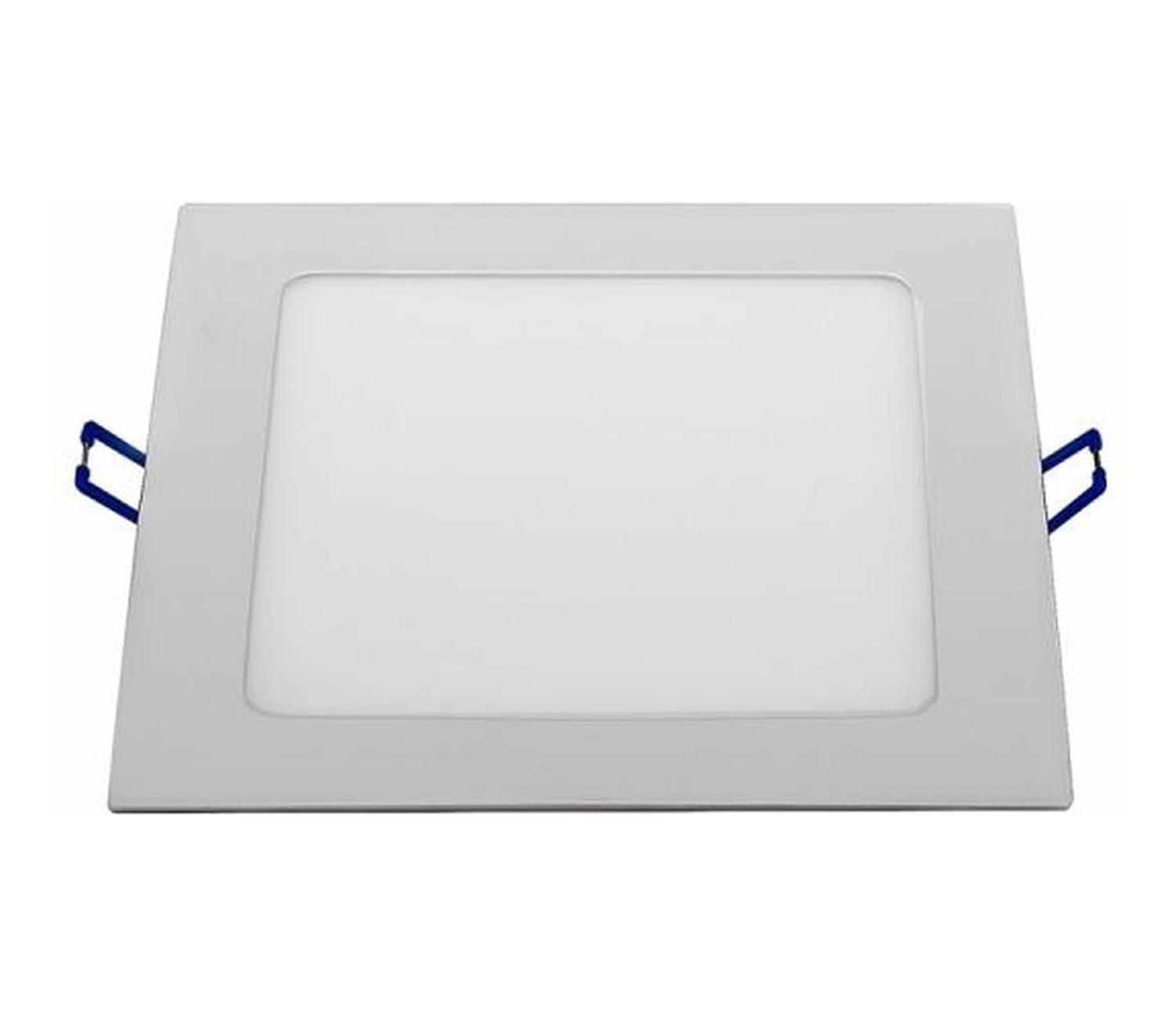Panel Led Cuadrado Embutido 18w Luz Fria Color 6000k