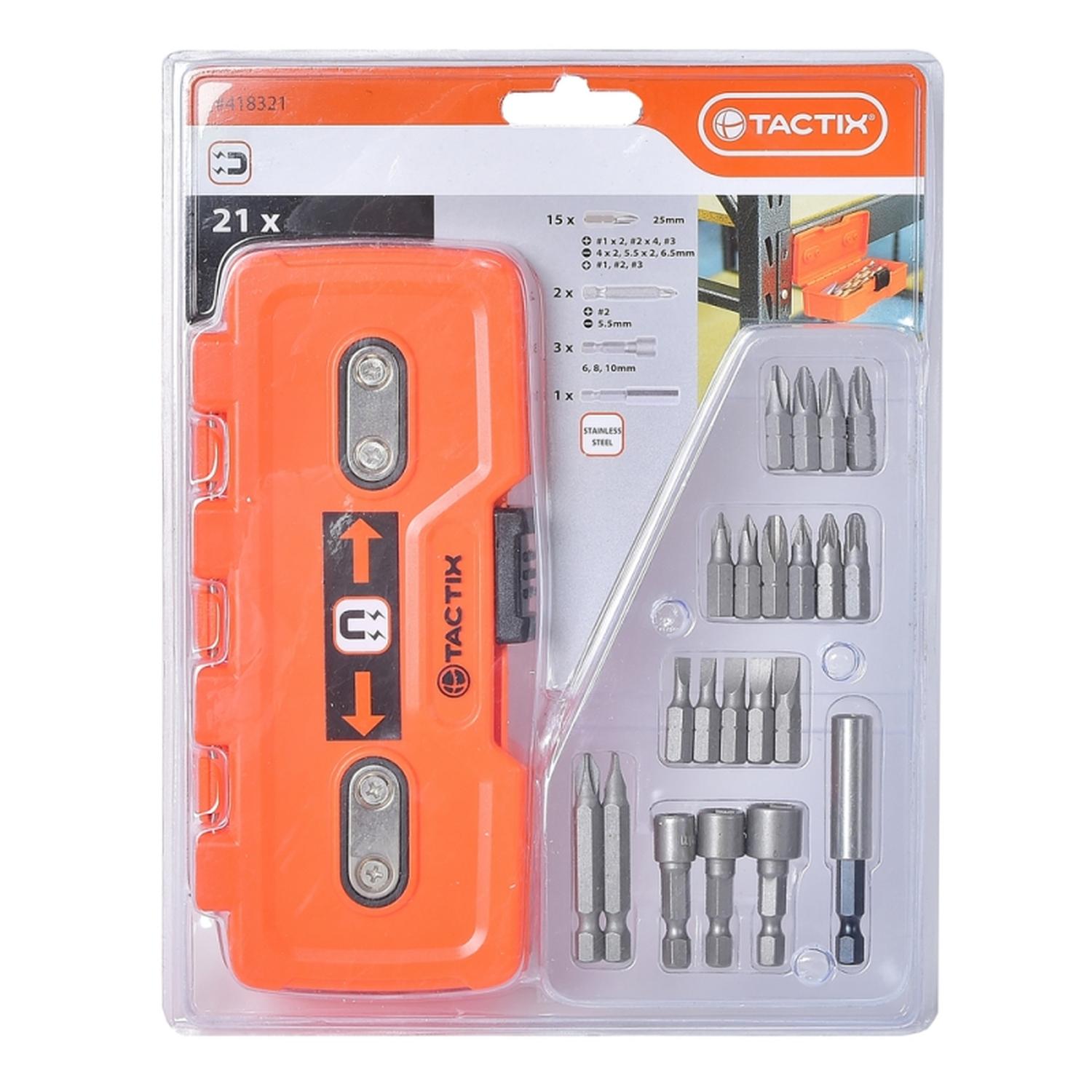 Set de Puntas y Adaptador 21 piezas en caja magnética - Imagen 2