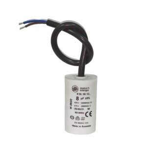 Condensador Permanente 8 uF con cable