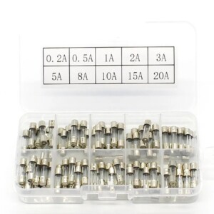 Kit Fusibles de Vidrio Corto 20mm 0,1a-30A 150 unidades