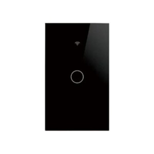 Interruptor inteligente Wifi Touch Negro Simple