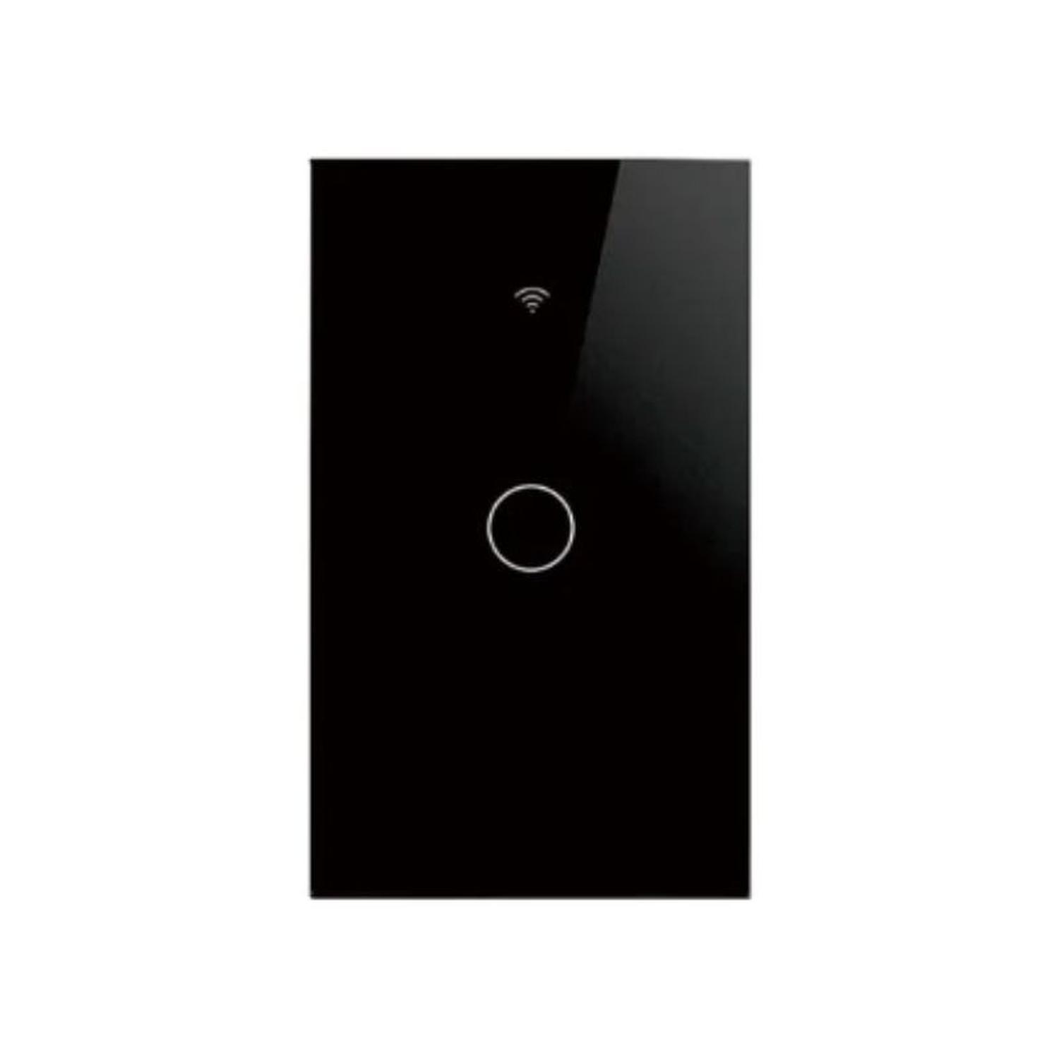 Interruptor inteligente Wifi Touch Negro Simple