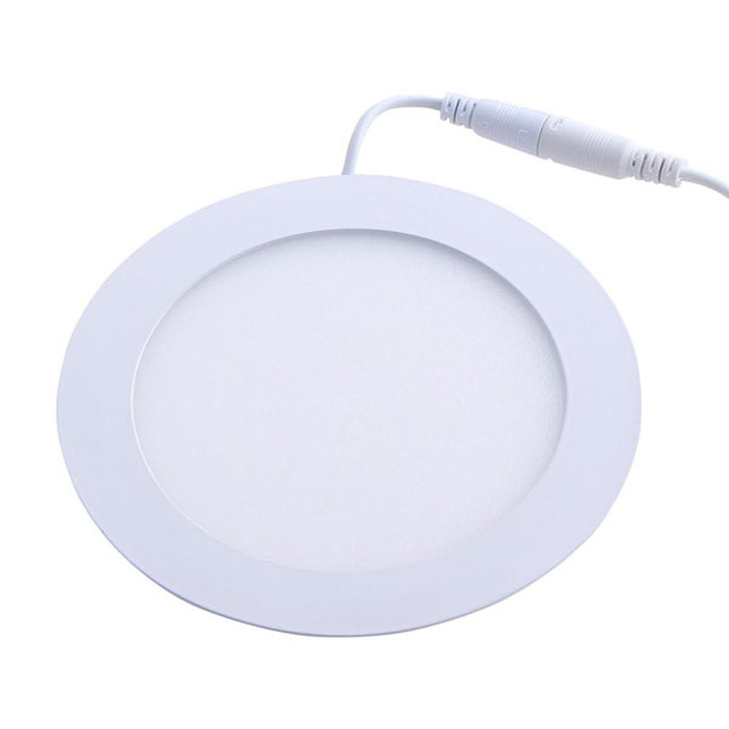 Panel Led Circular Embutido 6W Luz Calida color 4000k