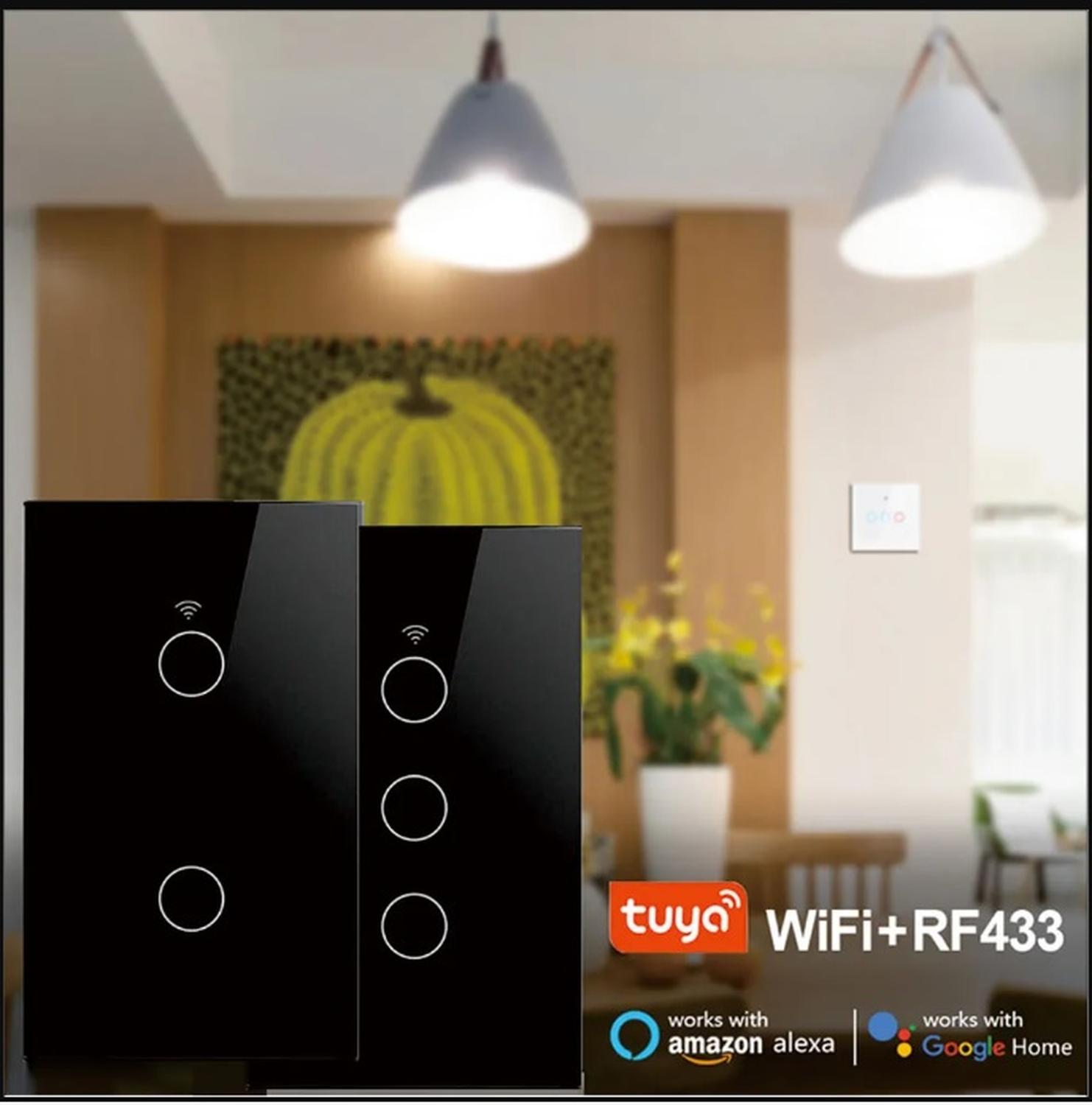 Interruptor inteligente Wifi Touch Negro Simple - Imagen 2