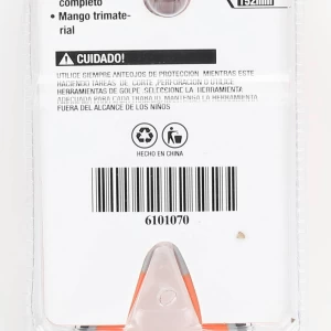 Alicate punta curva de 6" cr/v, robusto y ergonómico, ideal para trabajos precisos en ferretería y mantenciones.
