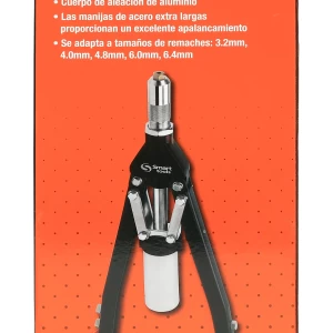 Remachadora tijera 3.2 - 6.4 mm. h. duty resistente y ergonómica, ideal para uso profesional y ferreterías chilenas.