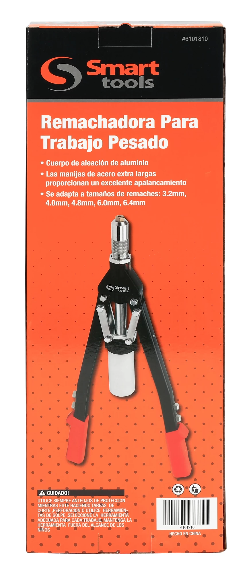 Remachadora tijera 3.2 - 6.4 mm. h. duty resistente y ergonómica, ideal para uso profesional y ferreterías chilenas.