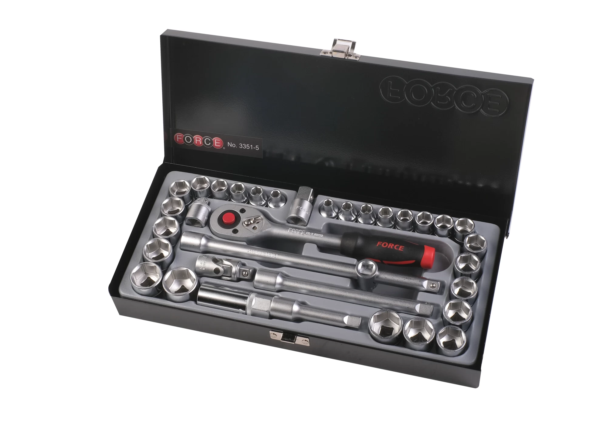 Juego de dados 3/8" mm./pulg. (3351-5), ideal para profesionales y aficionados de la ferretería.