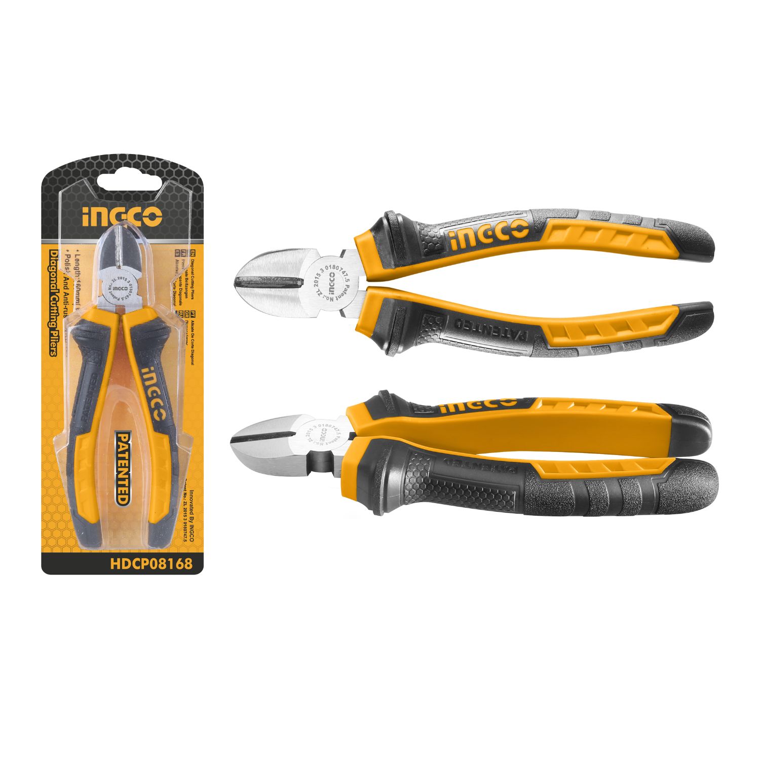 Alicate INGCO 180 mm, ideal para cortes precisos y duraderos en proyectos de ferretería.
