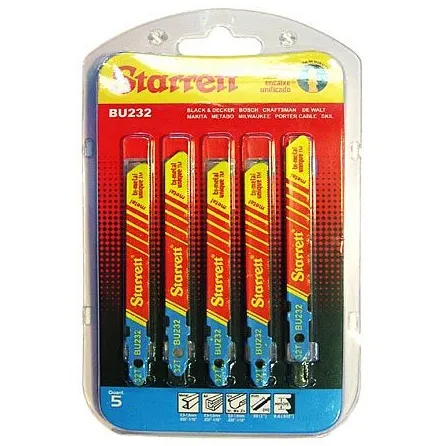 Kit 5 sierras bimetal 24dppx50 mm. ideal para cortes precisos y duraderos en metal, madera y plásticos.
