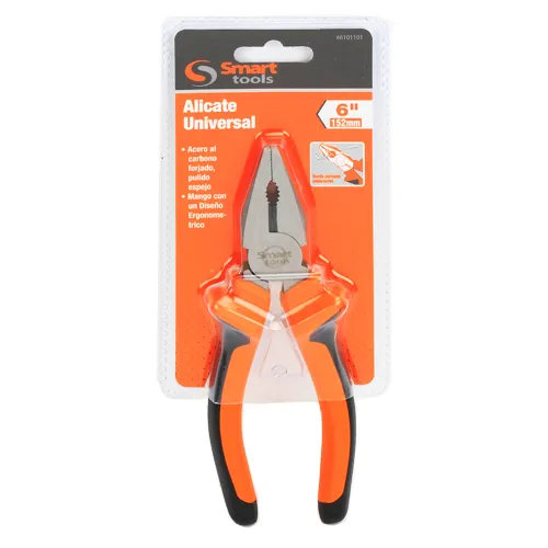 Alicate universal de 6" ac, herramienta profesional robusta y versátil para trabajos industriales y domésticos en Chile.