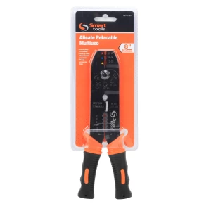Alicate multiuso 8" electricista resistente y ergonómico, ideal para trabajos eléctricos y mantenimiento en ferretería.