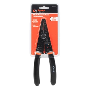 Alicate pelacables de 8" multipropósito: precisión y durabilidad para trabajos eléctricos y mecánicos en ferretería.