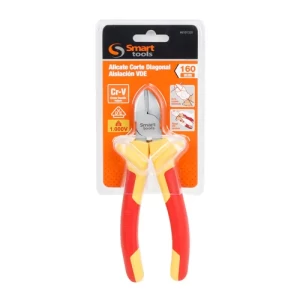 Alicate 6" corte diagonal con aislamiento 1000v, seguro y durable para trabajos eléctricos y ferretería.