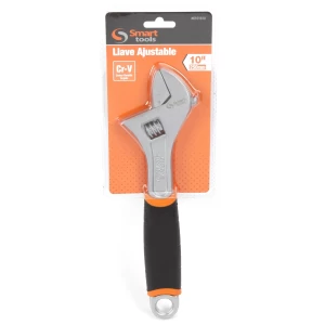 Llave francesa de 8" niquelada, resistente y ajustable, ideal para trabajos profesionales y domésticos en Chile.