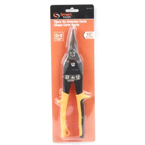 Tijera hojalatero t/aviacion 10" recto, herramienta profesional para cortes precisos en láminas metálicas, resistente y durable.