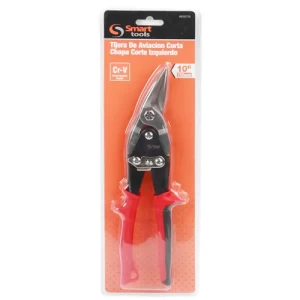 Tijera hojalatero 10" izquierda, ideal para corte preciso en metal, robusta y ergonómica para uso profesional y doméstico.