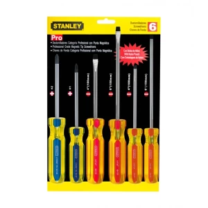 Set de destornilladores r/a de 6 piezas, diseño ergonómico y durabilidad garantizada.