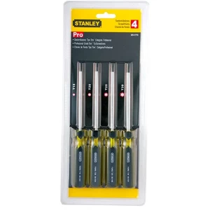 Juego de 4 destornilladores torx r/a. para precisión y durabilidad en ferretería.