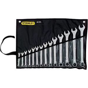 Juego de 12 llaves pta-corona (7-19 mm), ideales para trabajos profesionales y de bricolaje.