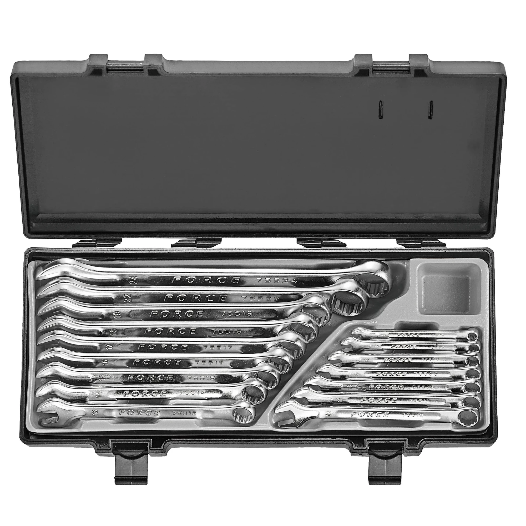 Juego de llaves pta.-corona 6-24 mm. 16 pzs. para precisión y durabilidad.
