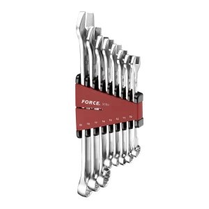 Set de llaves pta.-corona 8 piezas, ideal para mecánica y construcción.