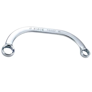 Llave corona curva de 13x15 mm, ideal para espacios reducidos y trabajos precisos.