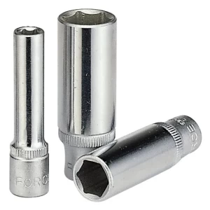 Dado largo 3/8" de 8 mm., ideal para tornillos hexagonales, resistente y duradero.
