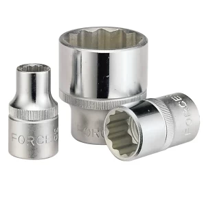 Dado poligonal 1/2" de 1/4", ideal para precisión y durabilidad en ferretería.