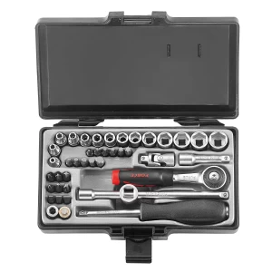 Juego de dados 1/4" 42 pzas. (2421), versatilidad y precisión para profesionales y aficionados.