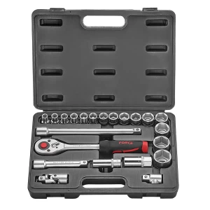 Juego de dados 1/2" 10-32 mm. para precisión en tareas de ferretería.