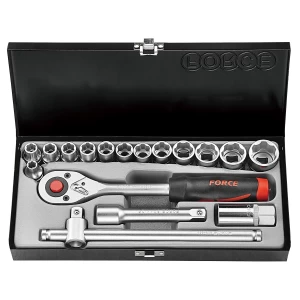 Juego de dados de alta resistencia, rango 5/16"-1", ideal para trabajos precisos.