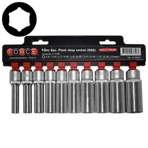 Juego de dados hexagonales 1/2" 3/8"-15/16" para máxima eficiencia y durabilidad.