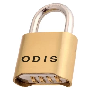 Candado "odis" con combinación, seguridad sin llaves, ideal para proteger tus pertenencias.