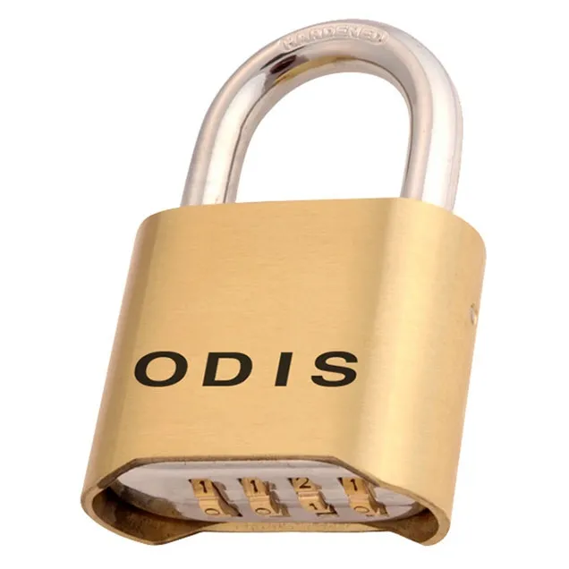 Candado "odis" con combinación, seguridad sin llaves, ideal para proteger tus pertenencias.