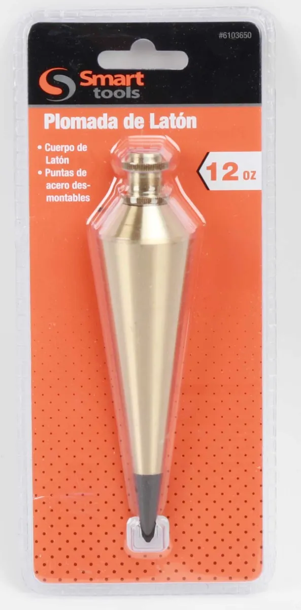 Plomada de bronce 12 oz: precisión, durabilidad y eficiencia para profesionales eléctricos.