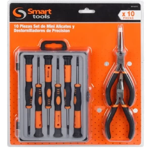 Set profesional de 10 piezas para electricistas: eficiencia, durabilidad y seguridad garantizadas.