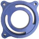Base giratoria 4" con tornillo mecánico para ajuste preciso y durabilidad profesional.
